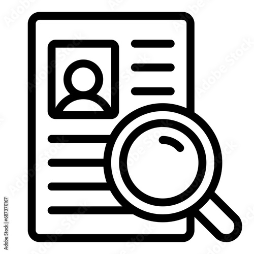 Vacancy employee recruiment icon