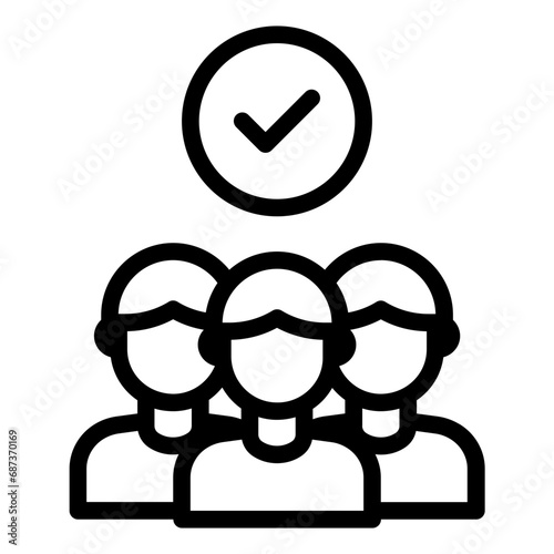 Candidate of employee hiring icon