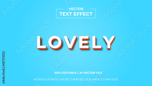 lovely typography premium editable text effect - Style text effects. banner, background, wallpaper, flyer, template, presentation, backdrop. editable text effect. vector illustration