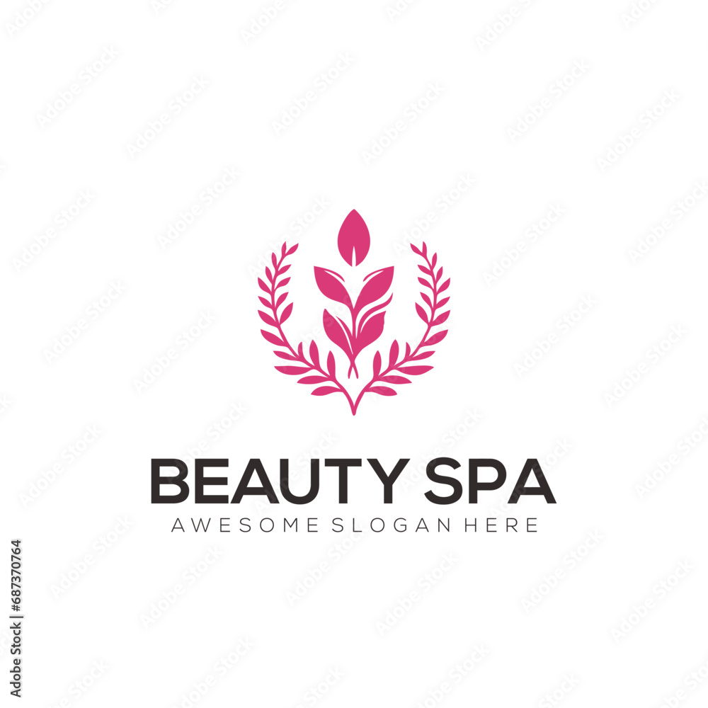 vector beauty spa logo template