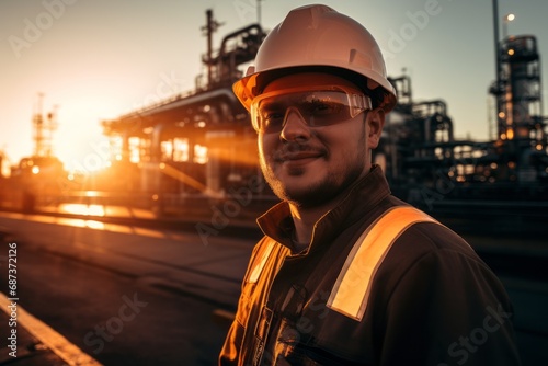 worker at refinery