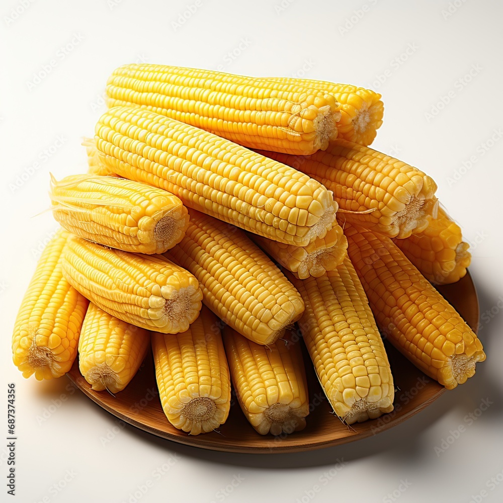 Baby Corn isolated on white background Baby Corn isolated on white background