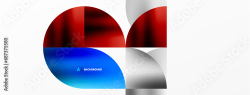 Minimalist geometric background featuring metallic round triangles, delivering sleek and modern visual aesthetic with emphasis on clean, metallic forms for wallpaper, banner, background, landing page