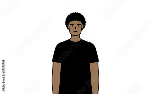 African-American man with a smile facing forward