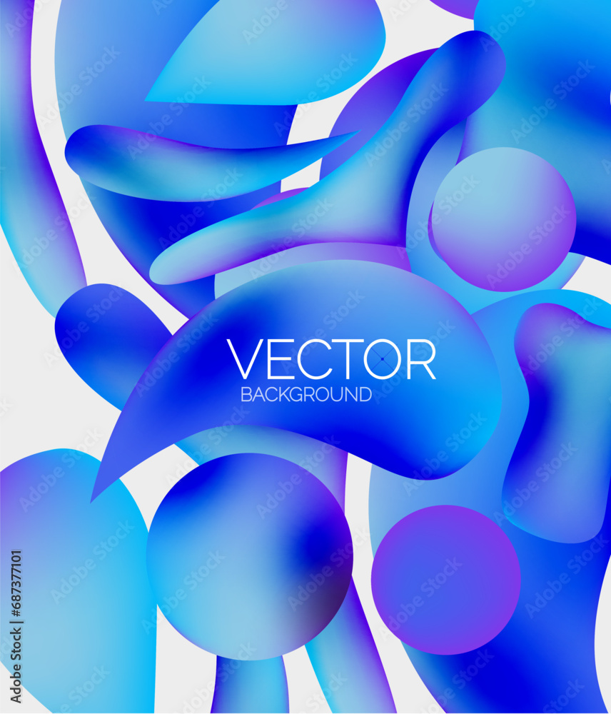 Vector abstract glowing shapes background Vector abstract glowing shapes background