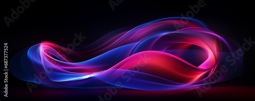 Abstract trendy 3D wave blue, purple, pink wavy element. Lines and stripes glowing neon futuristic mobile banner background. Modern digital effect, dynamic energy flow graphic resource by Vita