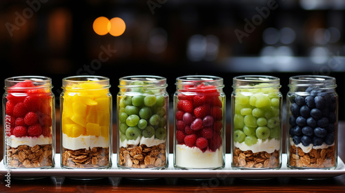 fruit jelly in a glass HD 8K wallpaper Stock Photographic Image 