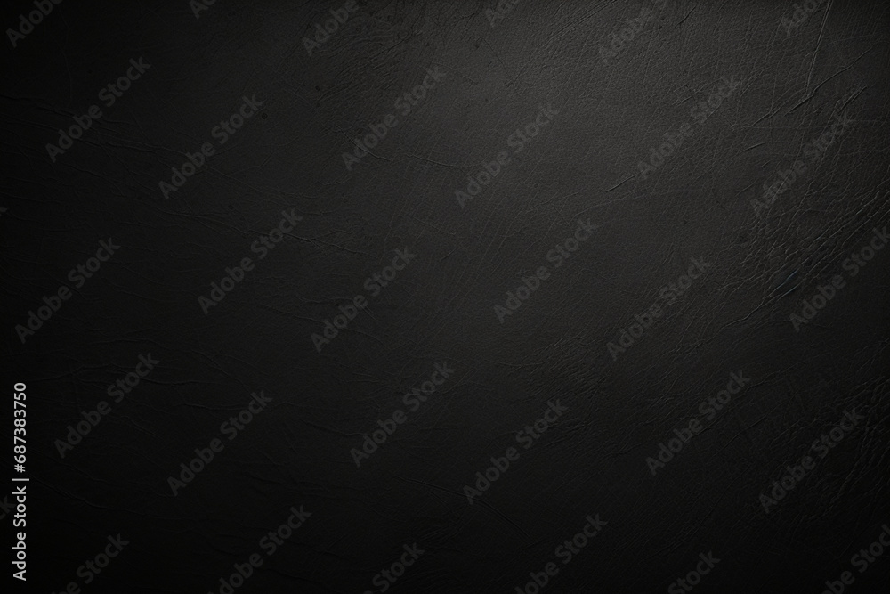 黒い黒板のような背景。A background featuring a black chalkboard surface　Generative AI	 - obrazy, fototapety, plakaty 