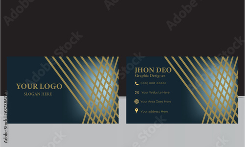 A modern Business card with a very clean design. made with a variety of guardian colors.
