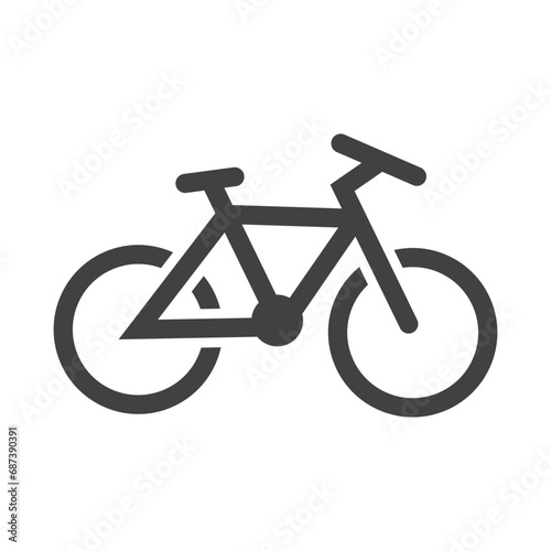 Bicycle. Bike icon vector. Cycling concept. Sign for bicycles path Isolated on white background. Trendy Flat style for graphic design, logo, Web site, social media, UI