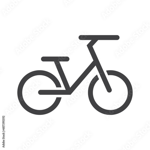 Bicycle. Bike icon vector. Cycling concept. Sign for bicycles path Isolated on white background. Trendy Flat style for graphic design, logo, Web site, social media, UI
