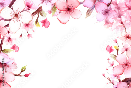 pink sakura on background © Tidarat