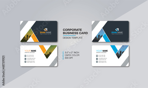 Modern professional business card design templates