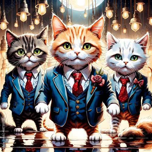 There is something about small and cute cats wearing smart suits that just makes them even more adorable. They look like they are ready to take on the world and conquer it with their cuteness. It is h