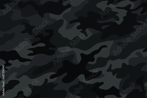 military camouflage seamless pattern vector design  photo