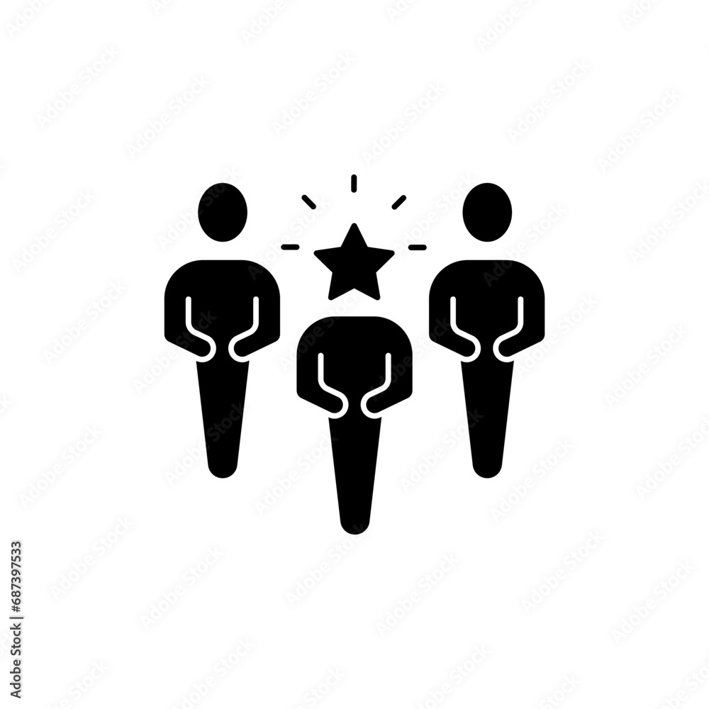 Obraz premium personality concept line icon. Simple element illustration.personality concept outline symbol design.