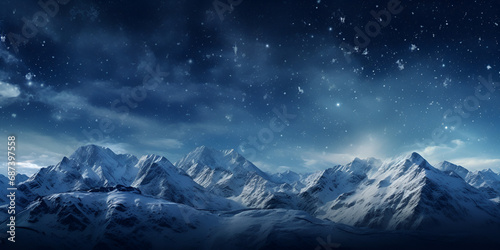 mountains in the night,The backdrop is a dark, interstellar space with a starry night sky,A starry night sky with mountains in the background,A photo of a stunning starry sky over a mountain range