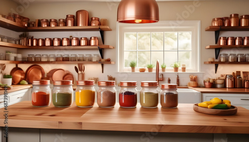 Capturing Rustic Charm in a Farmhouse Kitchen Snapshot AI-Generated.