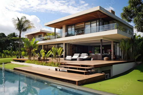 spacious modern villa with abundant natural light