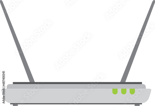 a dsl modem cartoon. broadband ethernet, lan net, wifi speed a dsl modem sign. isolated symbol vector illustration