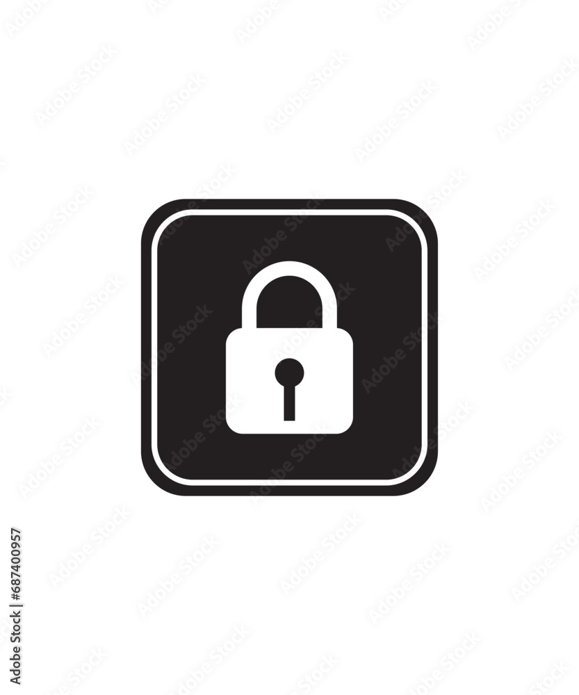 lock button icon, vector best flat icon. lock button icon, vector best flat icon.