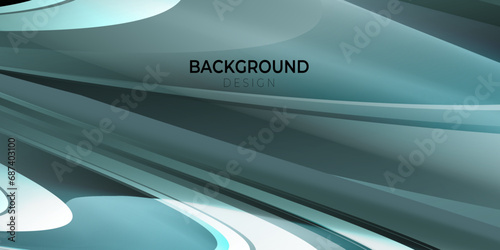 Light green smooth gradient color background with light diagonal shape. Glowing and shining element.