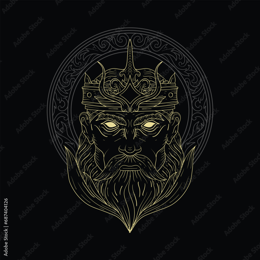 Mystical King Luxury Line Artwork