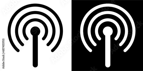Hotspot icon. Internet. Common Material Design. Business icon. Black icon. Black logo. Line icon.