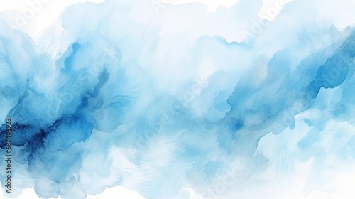 Light blue watercolor background. Generative AI