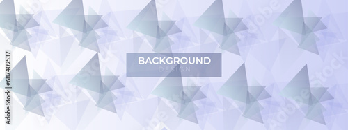 Gradient transparent geometry background. Soft purple grey low poly shapes. Vector illustration.