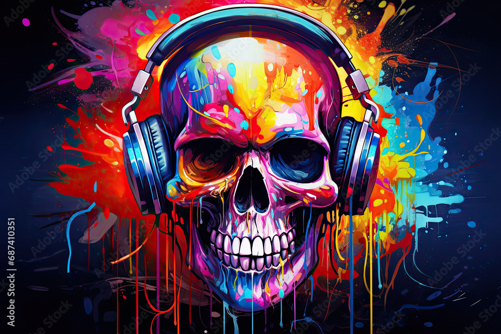 Skull and headphones new arrivals