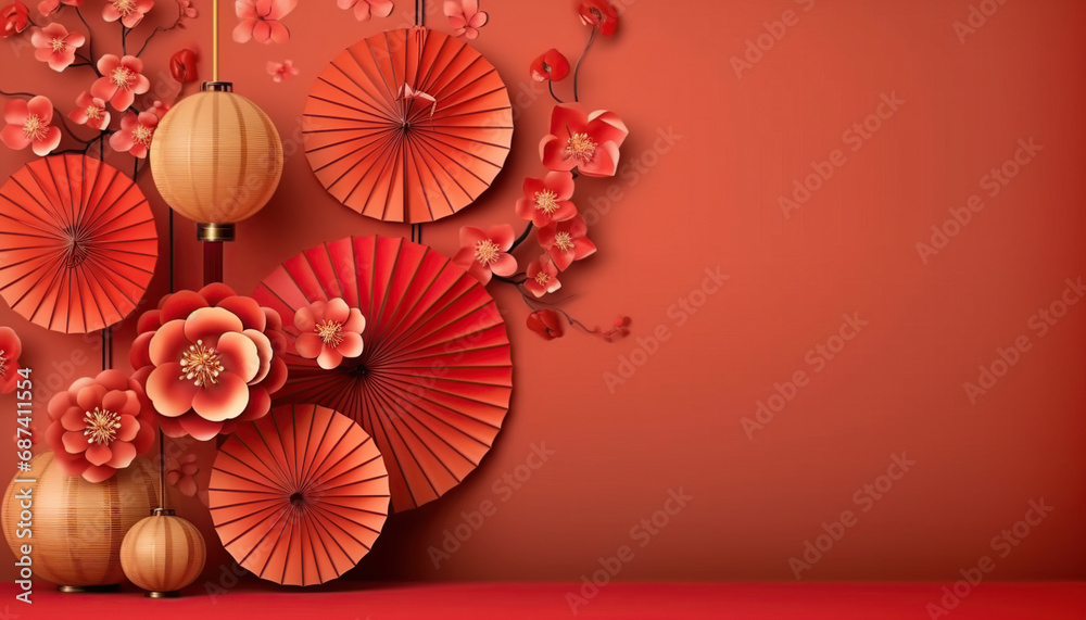 Obraz premium chinese new year day background