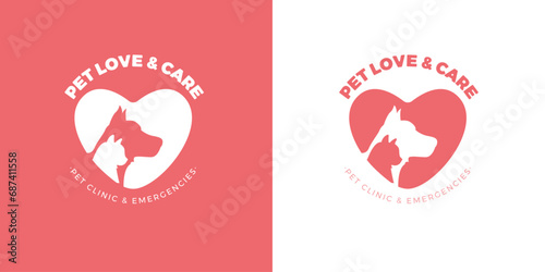 Pet Care and Love Clinic Artwork Logo