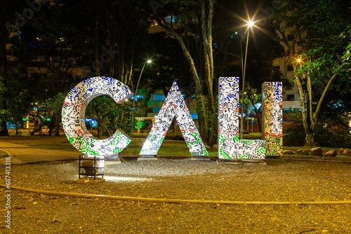 monument Cali Valle Colombia  photo