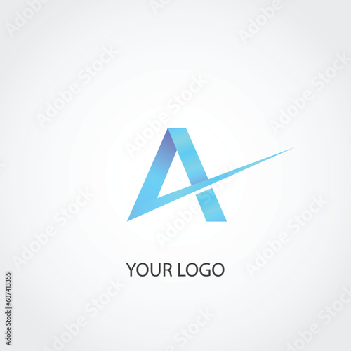 simple letter a logo