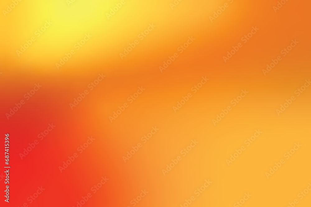 Abstract background with a smooth gradient in red and yellow. Vector illustration