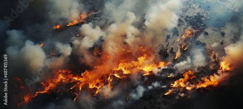 wildfires  aerial view --ar 9 4 --stylize 250 --v 5.2 Job ID  b69bb3a6-e05f-4b8c-93ff-0abe5a352522