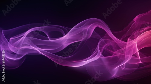 Abstract flowing pink and purple waves. A graphical resource.