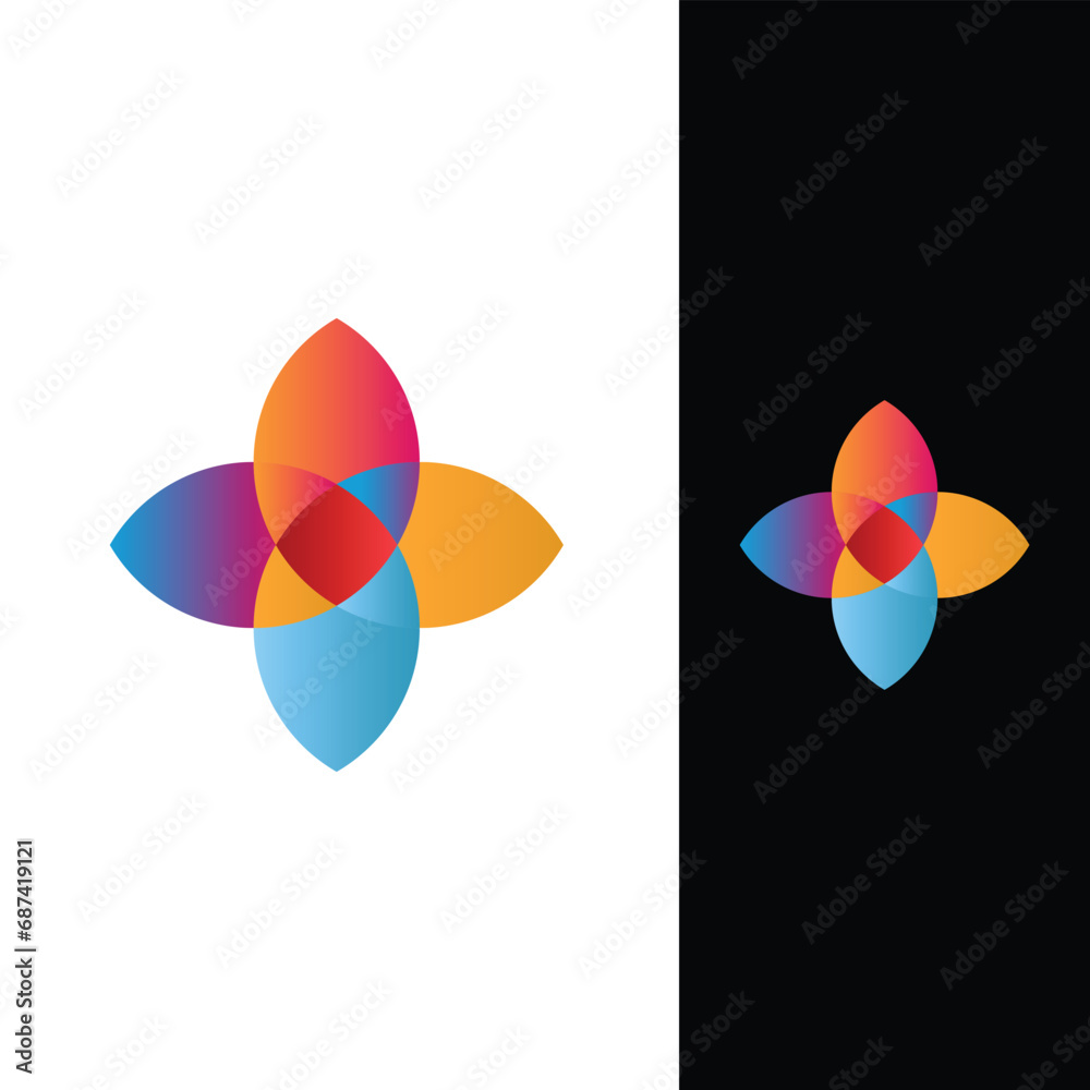 Obraz premium Modern Logo Vector Professional Abstract Monogram Logo Design Symbol