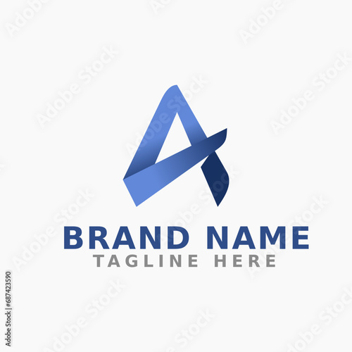 Letter A Unique Stylish Modern Logo