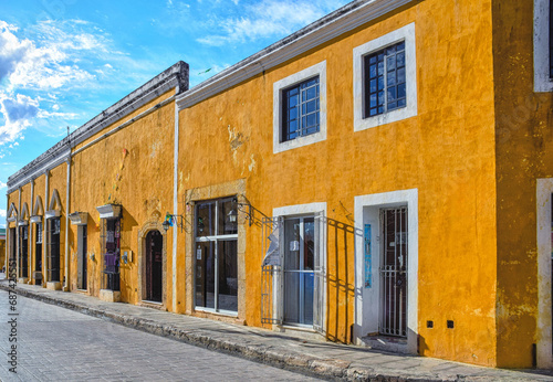 Izamal, Mexico. Street on the golden city of Izamal, in northern Yucatan. © atosan