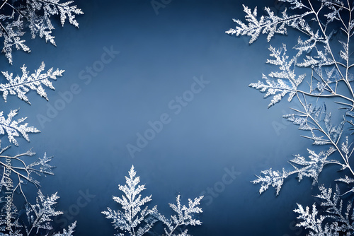 Snowflake background. Generative AI