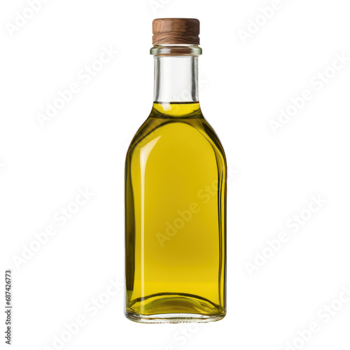 glass bottle of olive oil isolated on transparent background,transparency 