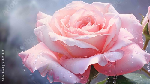 closeup of a blooming rose