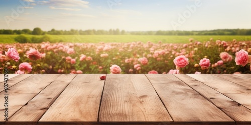 pink tulips on a wooden background