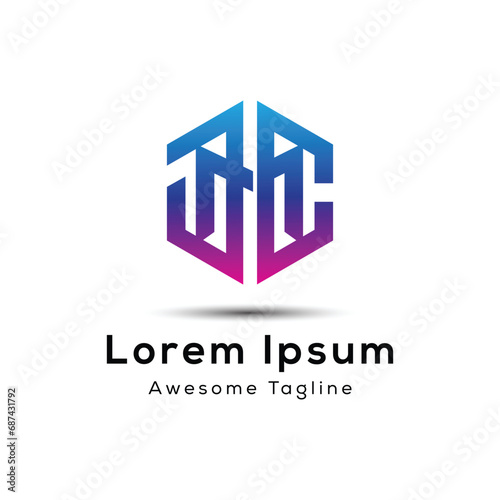 letter  jmc initial logo design