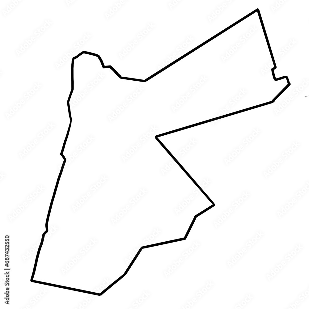 Jordan map outline Jordan map outline
