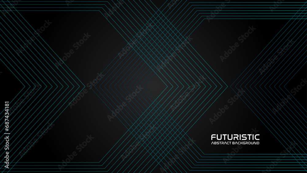 custom made wallpaper toronto digitalFuturistic abstract background. Glowing blue geometric lines design. Modern shiny blue arrow lines pattern. Futuristic technology concept. Horizontal banner landing page template. Vector illustration