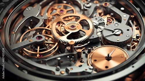 interior of a luxury mechanical watch