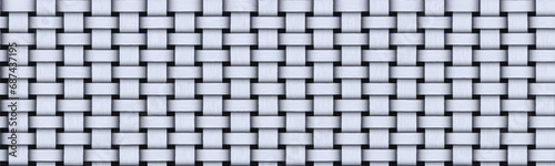 Light blue wicker background. Geometric seamless pattern. Vector illustration	
